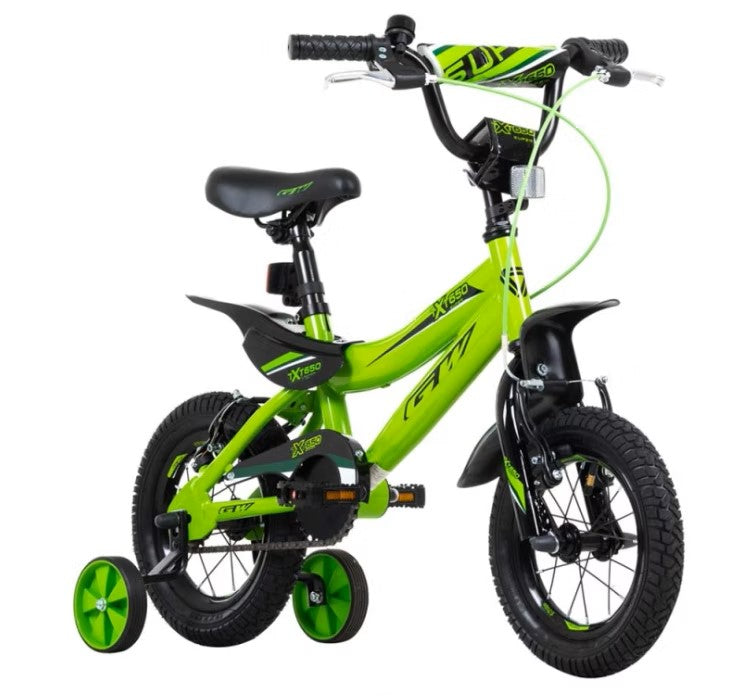 Bicicleta Niño GW 12 Moto TXT 650 Negro/Verde