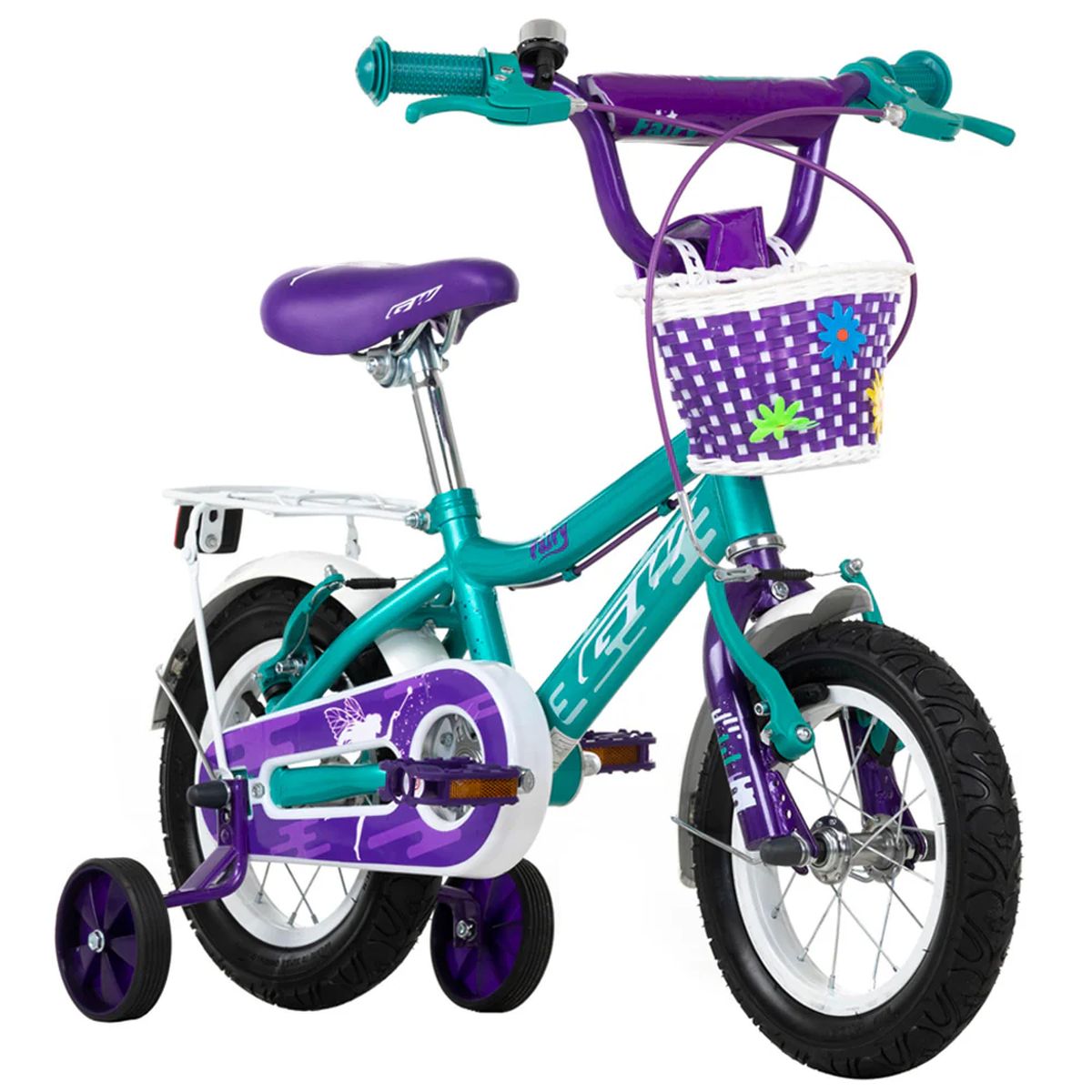 Bicicleta Infantil Niña GW 16P Fairy Aguamarina/Morado Perla