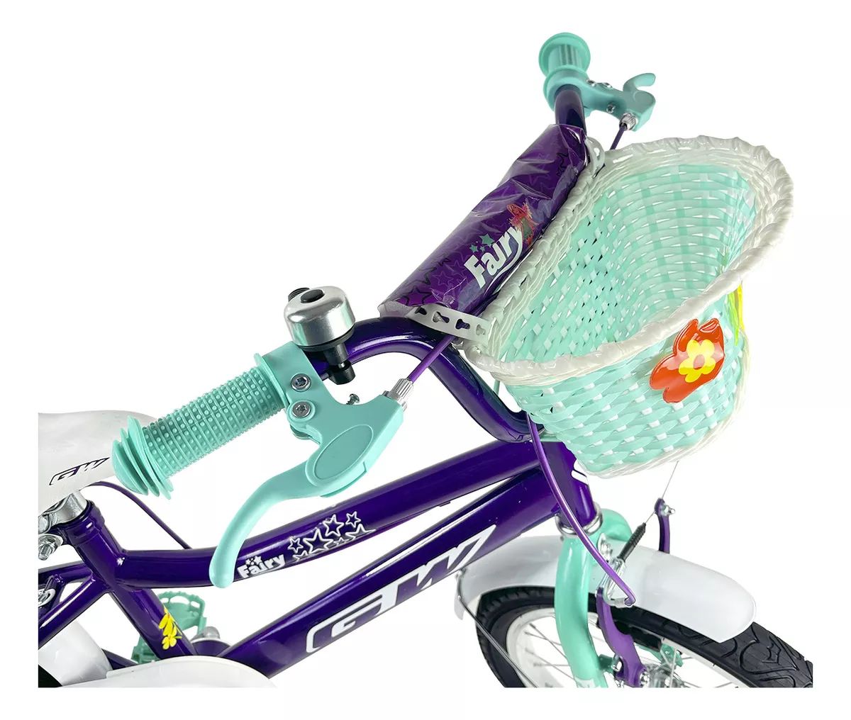 Bicicleta Infantil Niña GW 16P Fairy Morado Lavanda/Menta