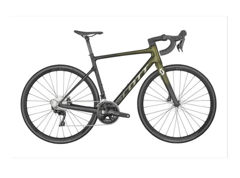 Bicicleta Ruta Scott Addict 30 2023 Carbon 11 Vel Dorado/Neg