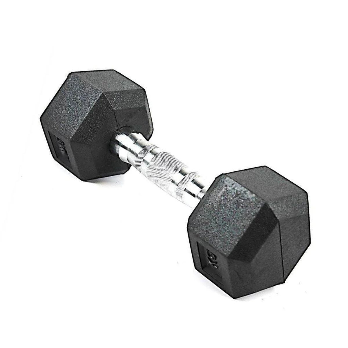 Mancuerna Encauchetada 5Kg (Hexagonal) DR-R-301 Sportfitness