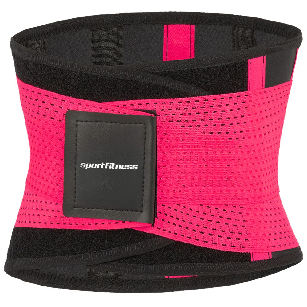 Faja Protectora con Doble Ajuste Sportfitnes Negro/Fucsia