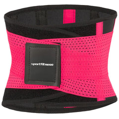 Faja Protectora con Doble Ajuste Sportfitnes Negro/Fucsia