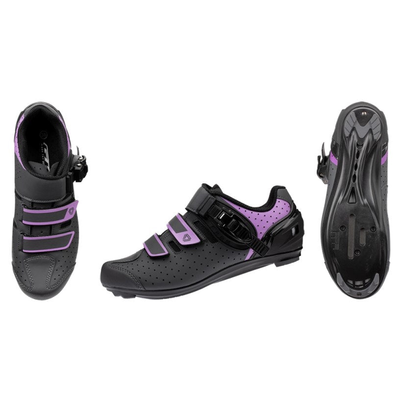 Zapatilla Ciclismo Ruta GW Line Gris/Morado