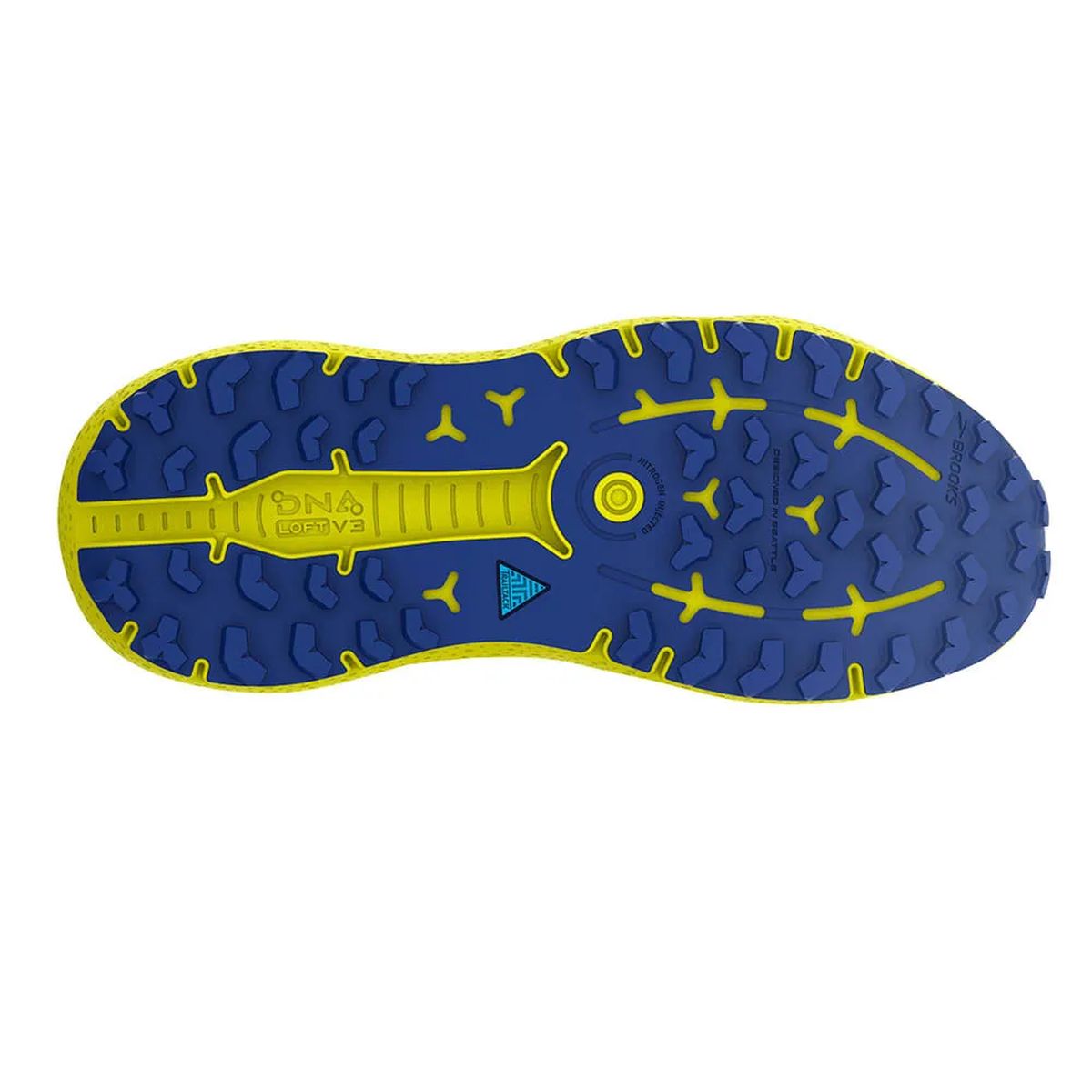 Tenis Brooks Caldera 6 Hombre Gris/Amarillo