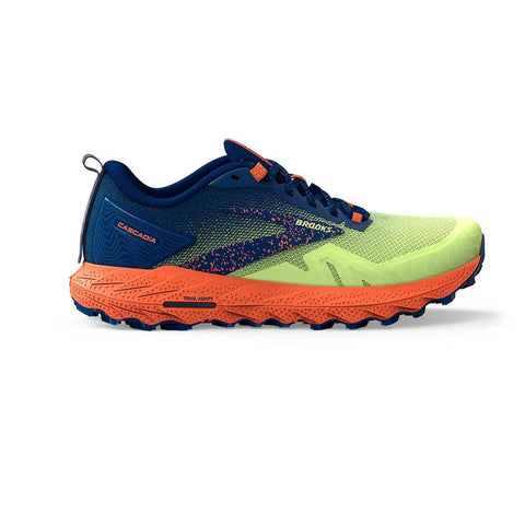 Tenis Brooks Cascadia 17 Hombre Verde/Azul