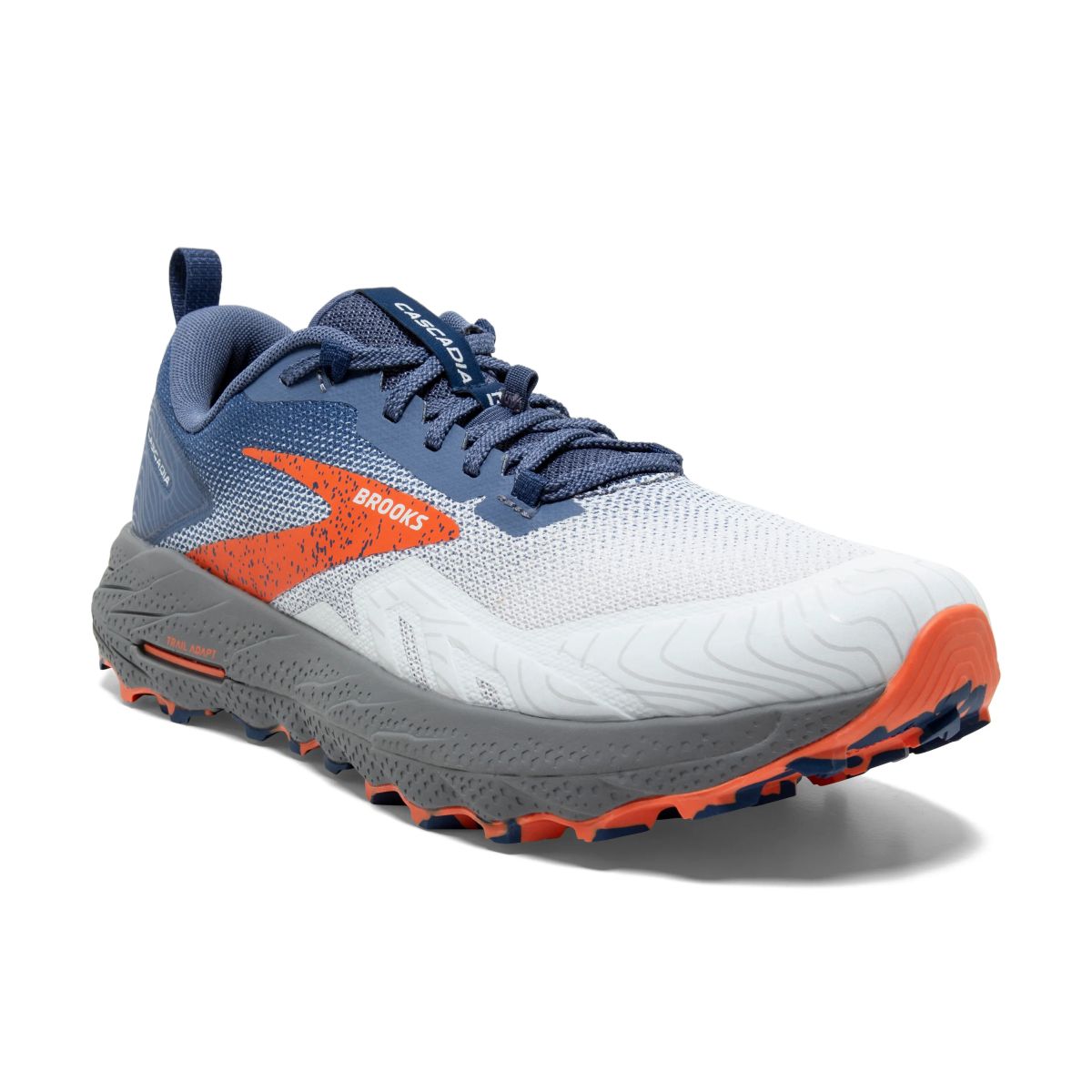 Tenis Brooks Cascadia 17 Hombre Azul/Gris