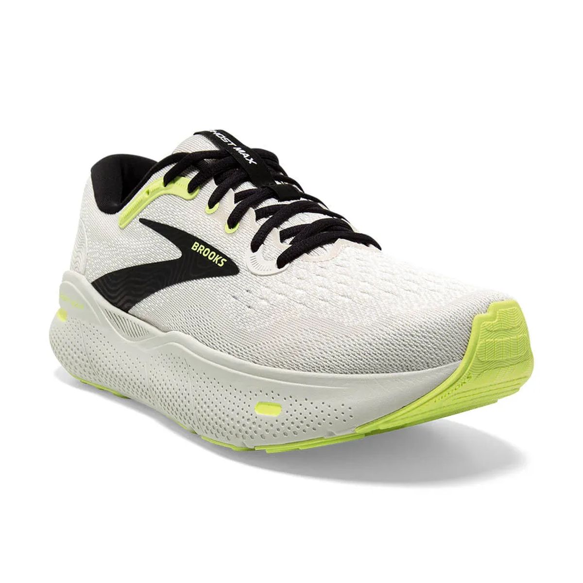 Tenis Brooks Ghost Max Hombre Verde/Negro/Verde Afilado