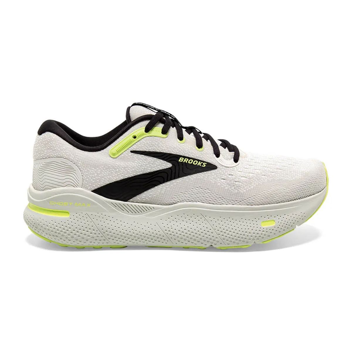 Tenis Brooks Ghost Max Hombre Verde/Negro/Verde Afilado