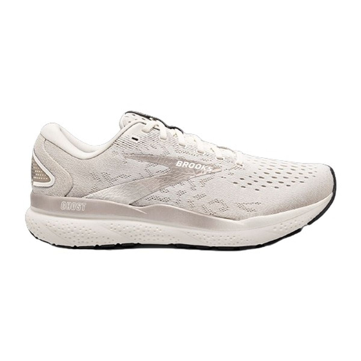 Tenis Brooks Ghost 16 Hombre Gris/Blanco