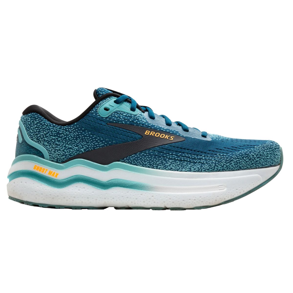 Tenis Brooks Ghost Max 2 Hombre Azul/Aqua/Orange Pop