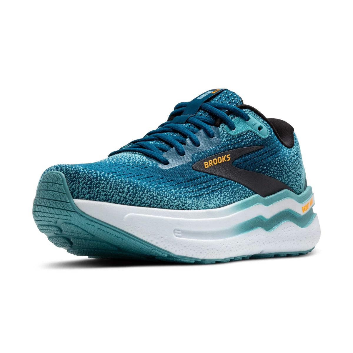 Tenis Brooks Ghost Max 2 Hombre Azul/Aqua/Orange Pop