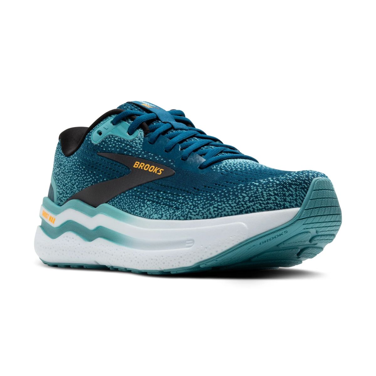 Tenis Brooks Ghost Max 2 Hombre Azul/Aqua/Orange Pop