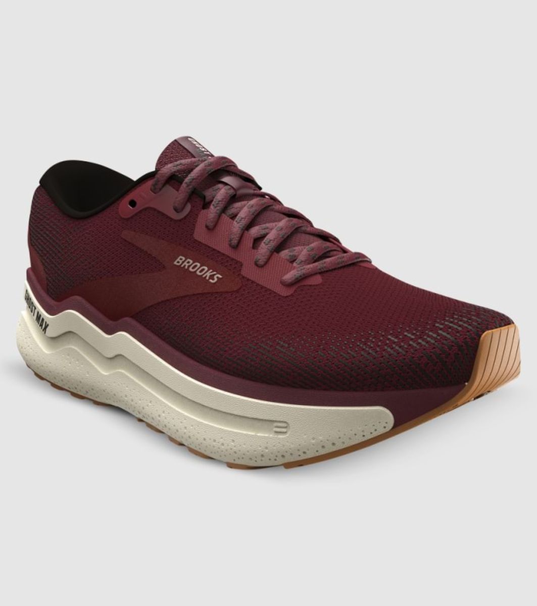 Tenis Brooks Ghost Max 2 Hombre Morado/Beige