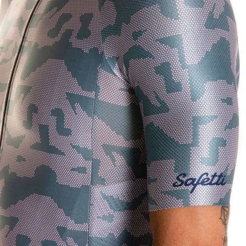 Jersey Ciclismo M/C Safetti Super Slim Hombre Camuffare