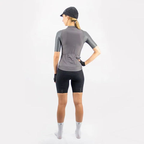 Jersey Ciclismo M/C Safetti Super Slim Mujer Grigio