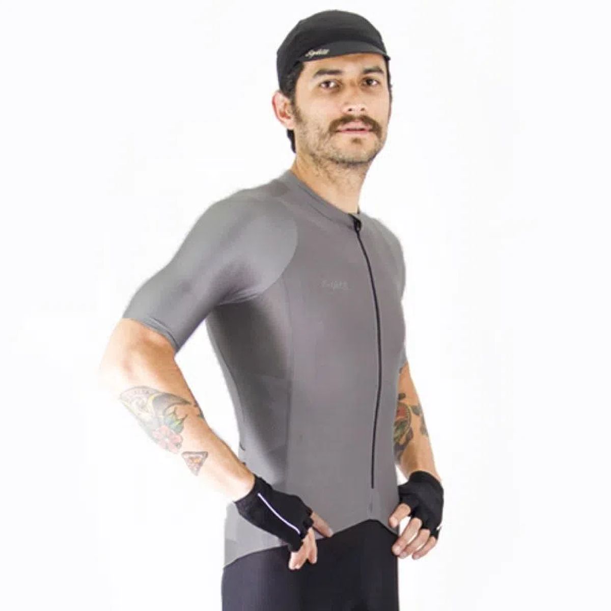 Jersey Ciclismo M/C Safetti Super Slim Hombre Grigio