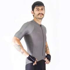 Jersey Ciclismo M/C Safetti Super Slim Hombre Grigio