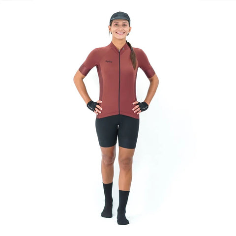 Jersey Ciclismo Saffeti M/C Basic Cocoa Mujer