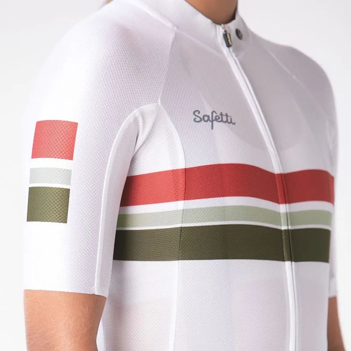 Jersey Ciclismo M/C Safetti Coolness Mujer Olive