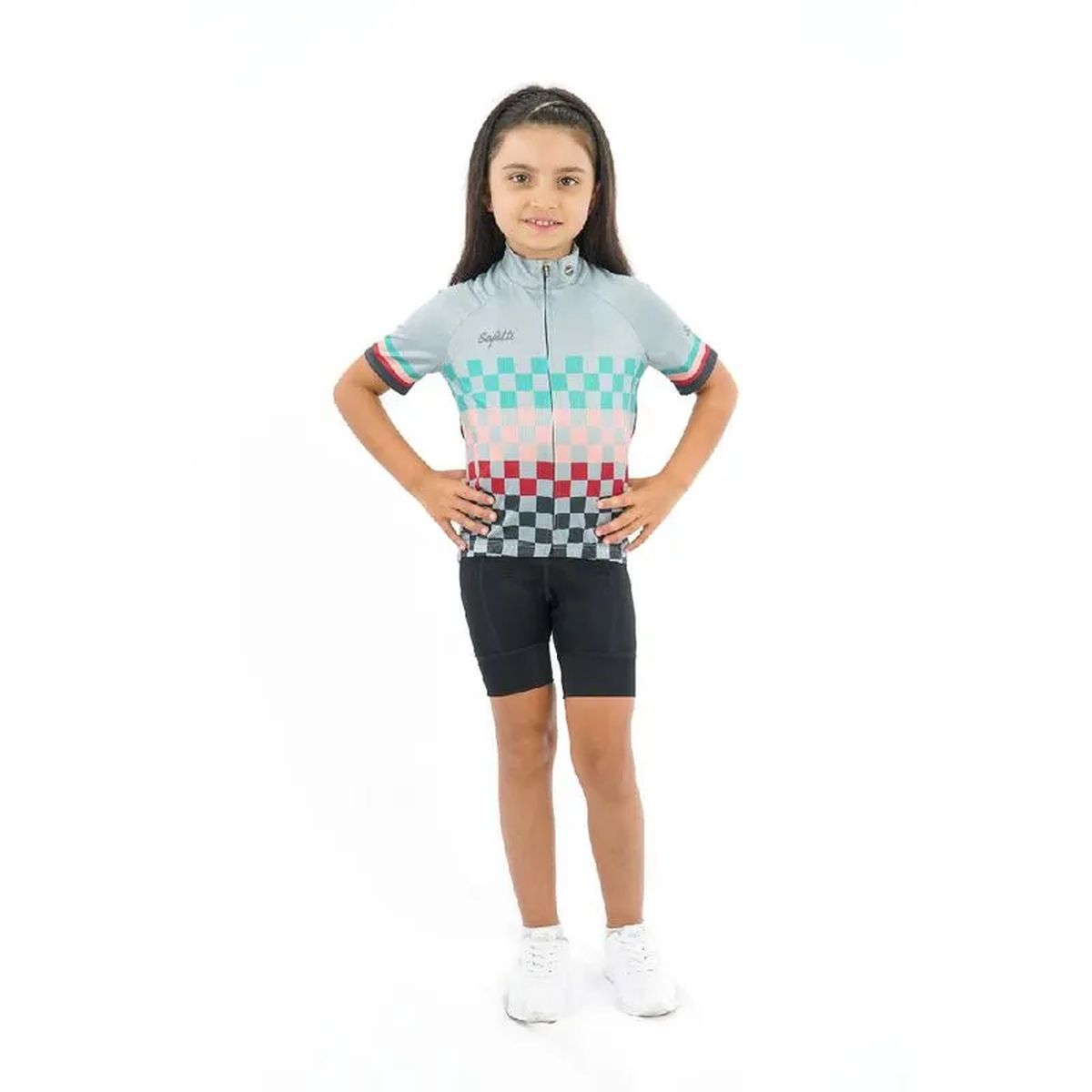 Jersey Ciclismo M/C Safetti Squares Niños