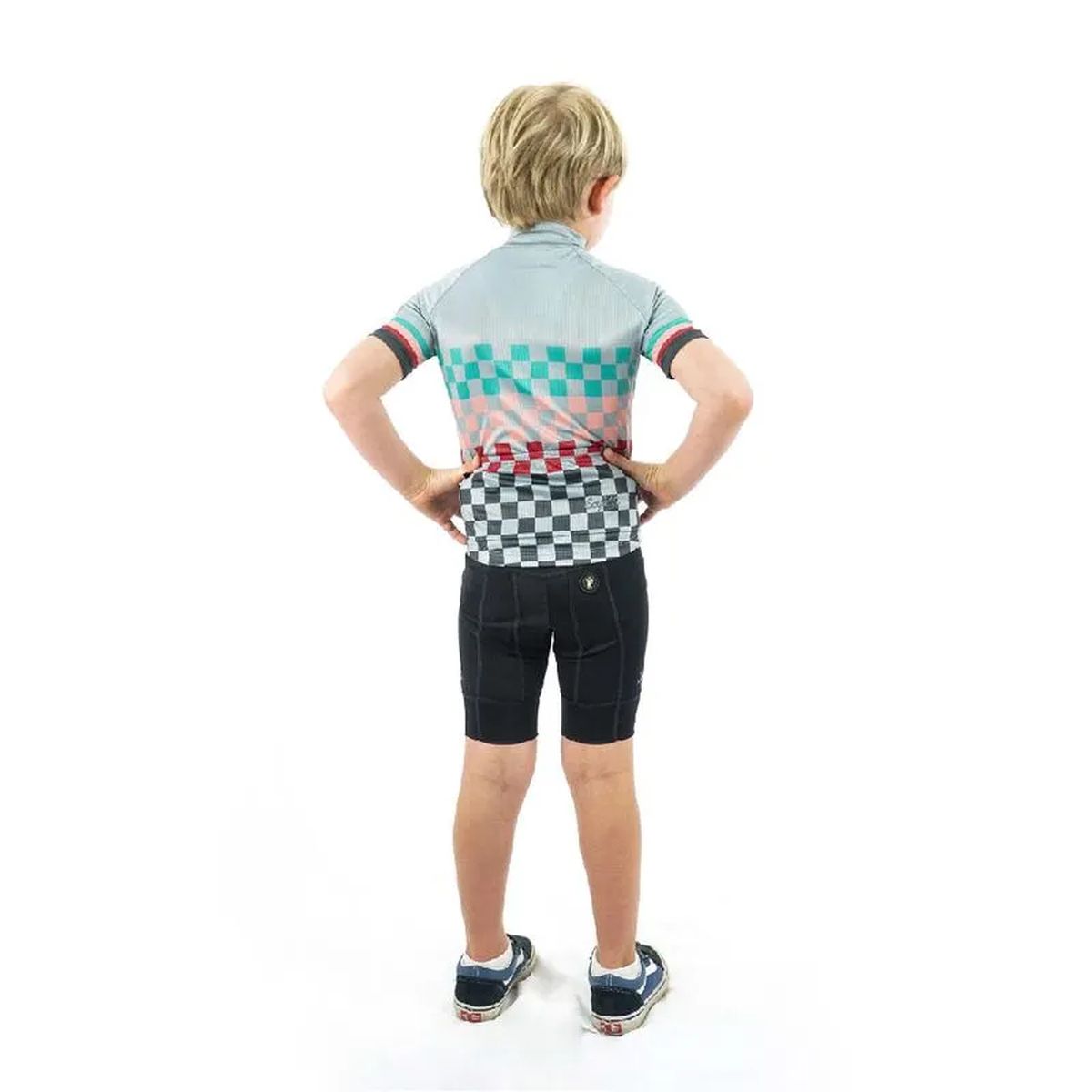 Jersey Ciclismo M/C Safetti Squares Niños