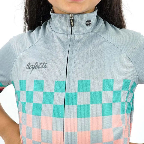 Jersey Ciclismo M/C Safetti Squares Niños