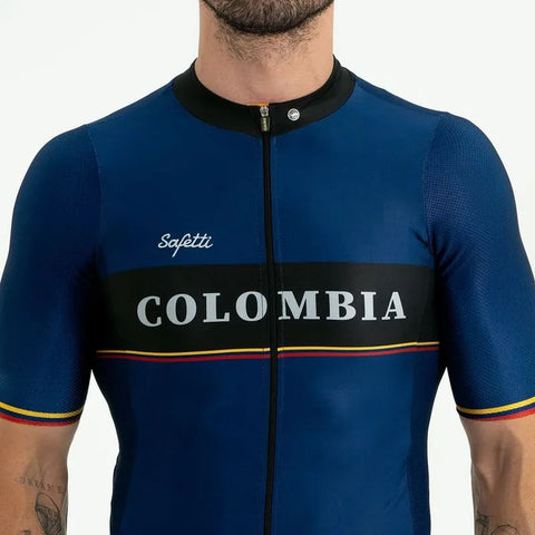 Jersey Ciclismo M/C Safetti Lombardía 2.0 Hombre Blu