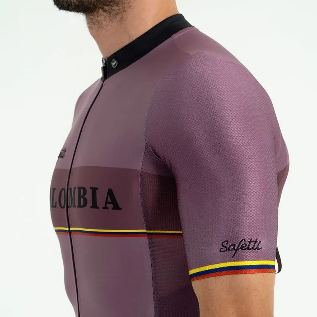 Jersey Ciclismo M/C Safetti Lombardía 2.0 Hombre Vino