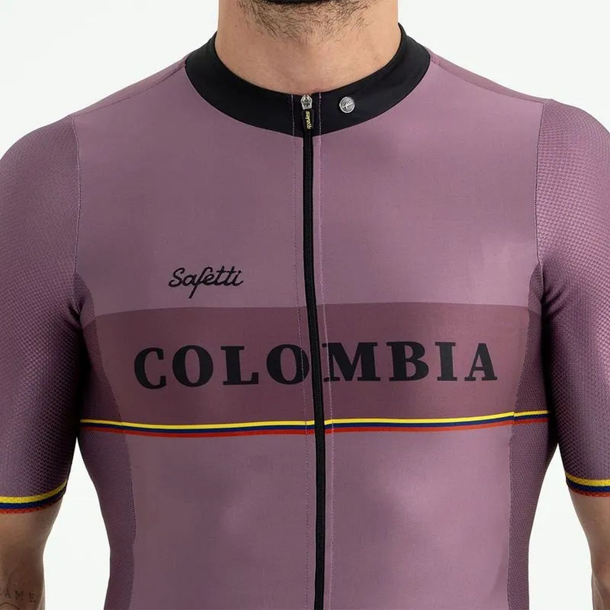 Jersey Ciclismo M/C Safetti Lombardía 2.0 Hombre Vino