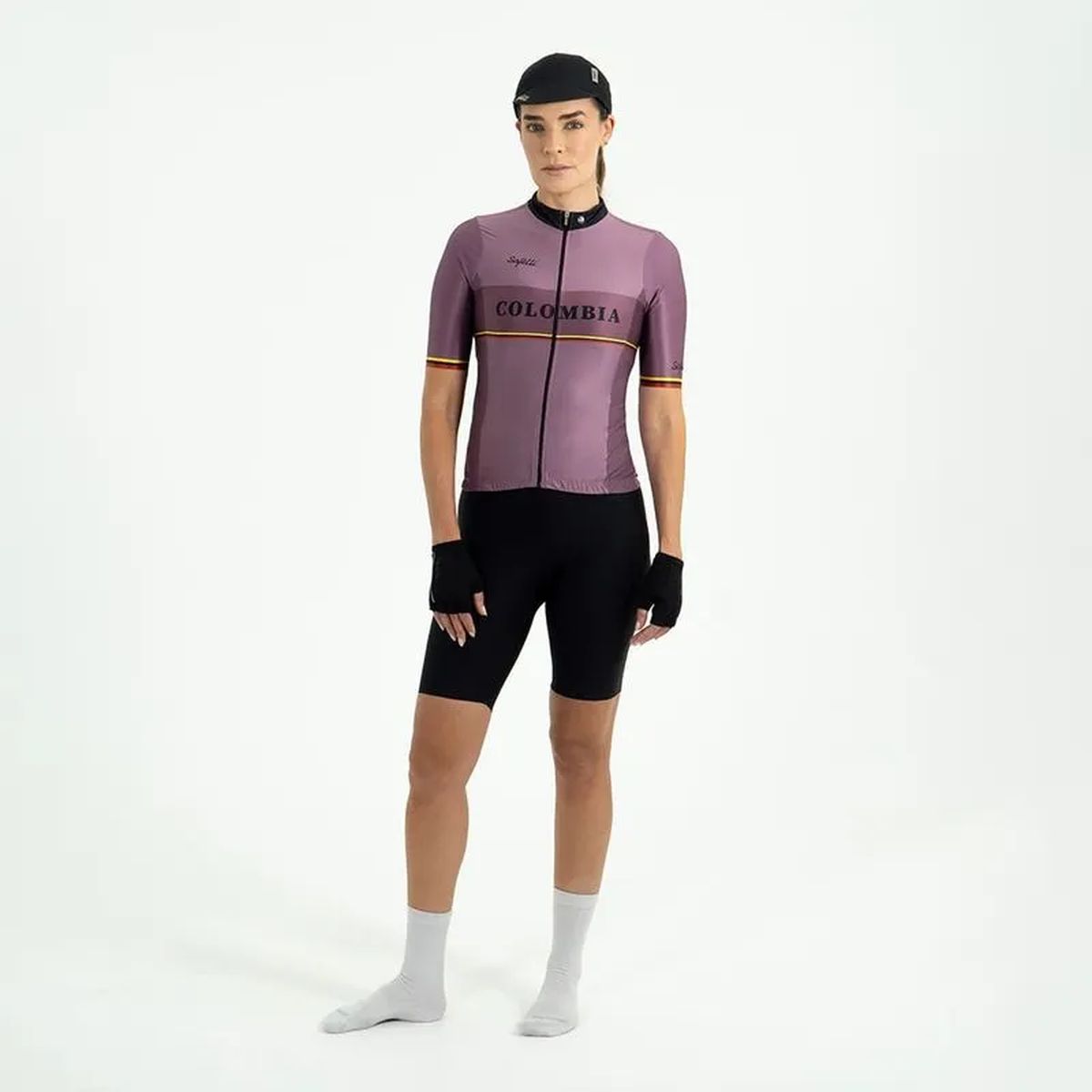 Jersey Ciclismo M/C Safetti Lombardía 2.0 Mujer Vino