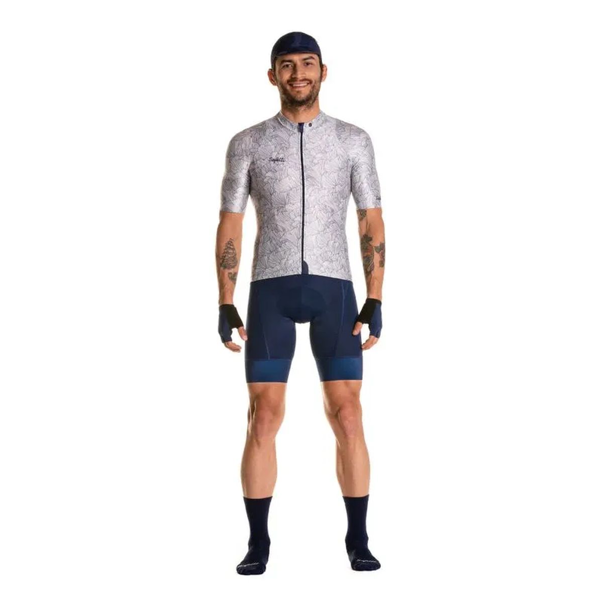 Jersey Ciclismo M/C Safetti S Slim Hombre Fogliame Mandorla