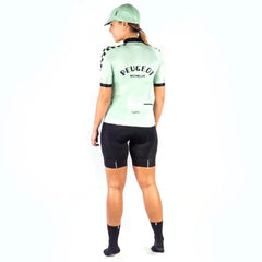 Jersey Ciclismo M/C Safetti Slim Peugeot Mujer Mint