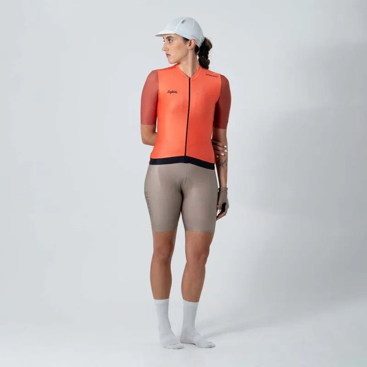 Jersey Ciclismo M/C Safetti  Leggero Flame Mujer