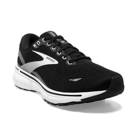 Tenis Brooks Ghost 15 Mujer Negro/Blanco