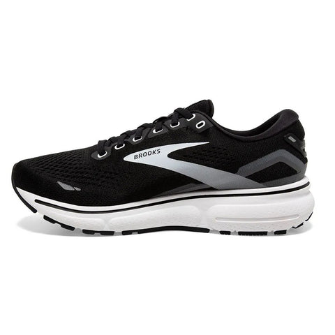 Tenis Brooks Ghost 15 Mujer Negro/Blanco