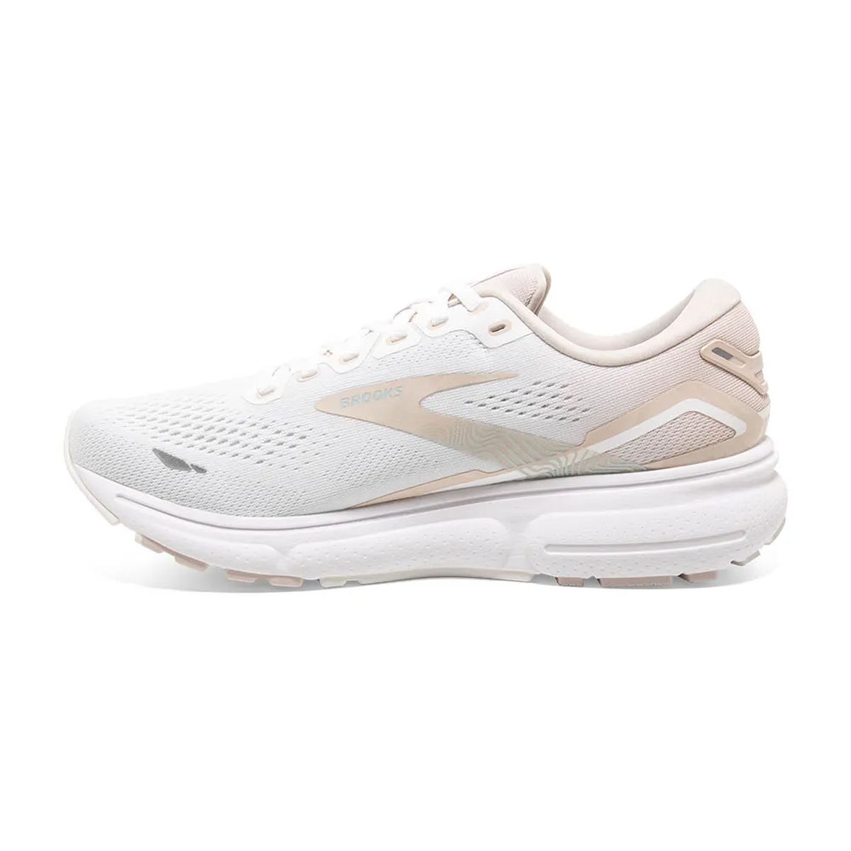 Tenis Brooks Ghost 15 Mujer Blanco