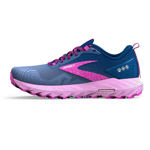 Tenis Brooks Cascadia 17 Mujer Azul/Morado