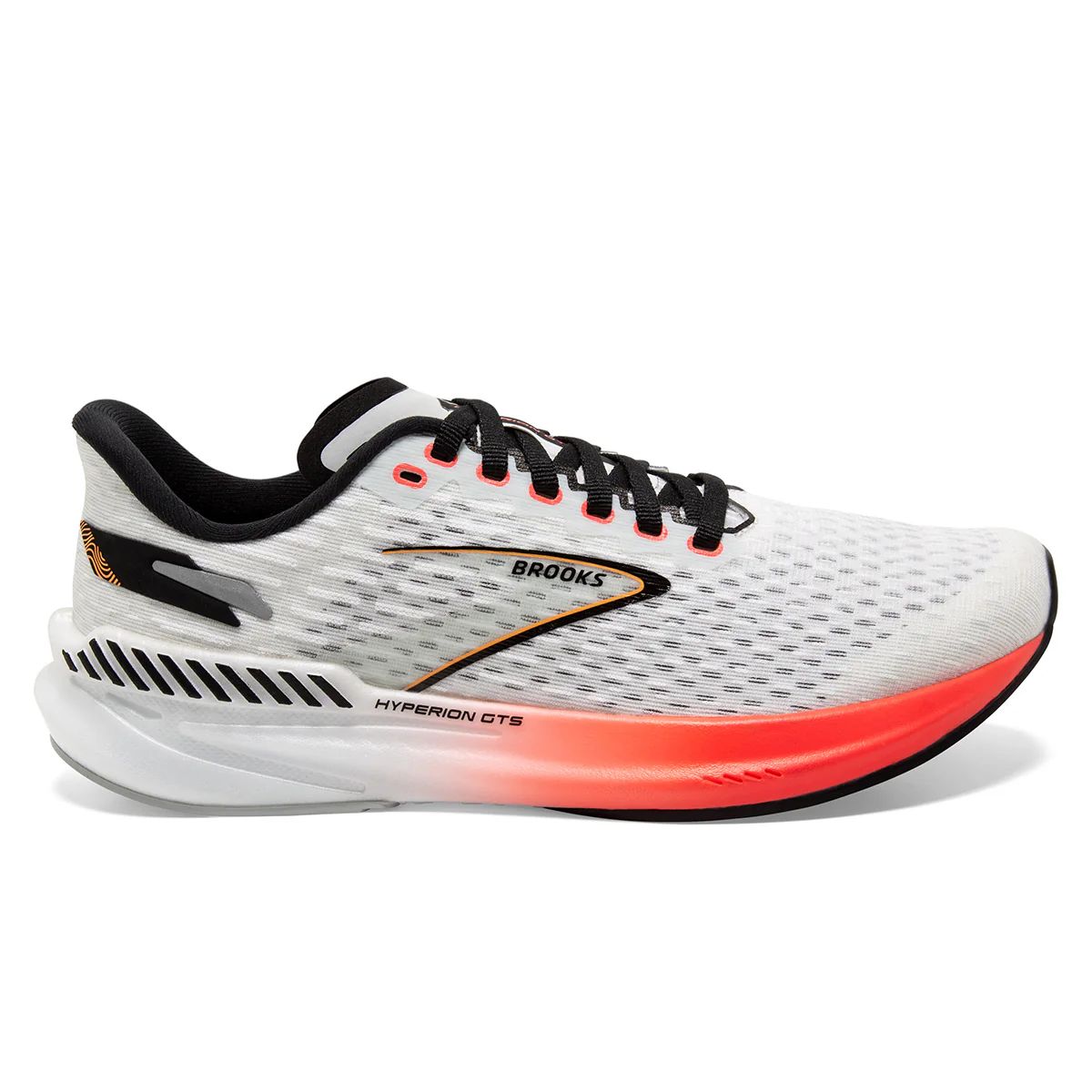 Tenis Brooks Hyperion Mujer Coral/Naranja