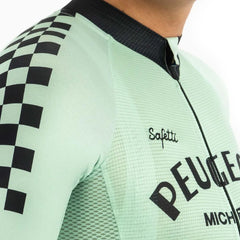 Jersey Ciclismo M/L Safetti Peugeot Hombre Menta