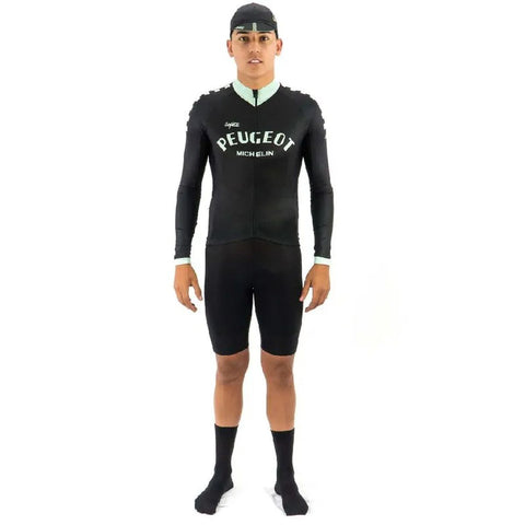 Jersey Ciclismo M/L Safetti Peugeot Hombre Negro