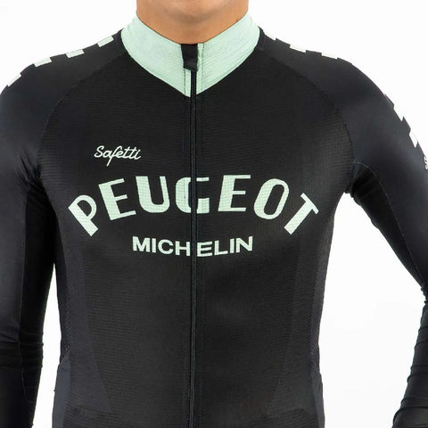 Jersey Ciclismo M/L Safetti Peugeot Hombre Negro