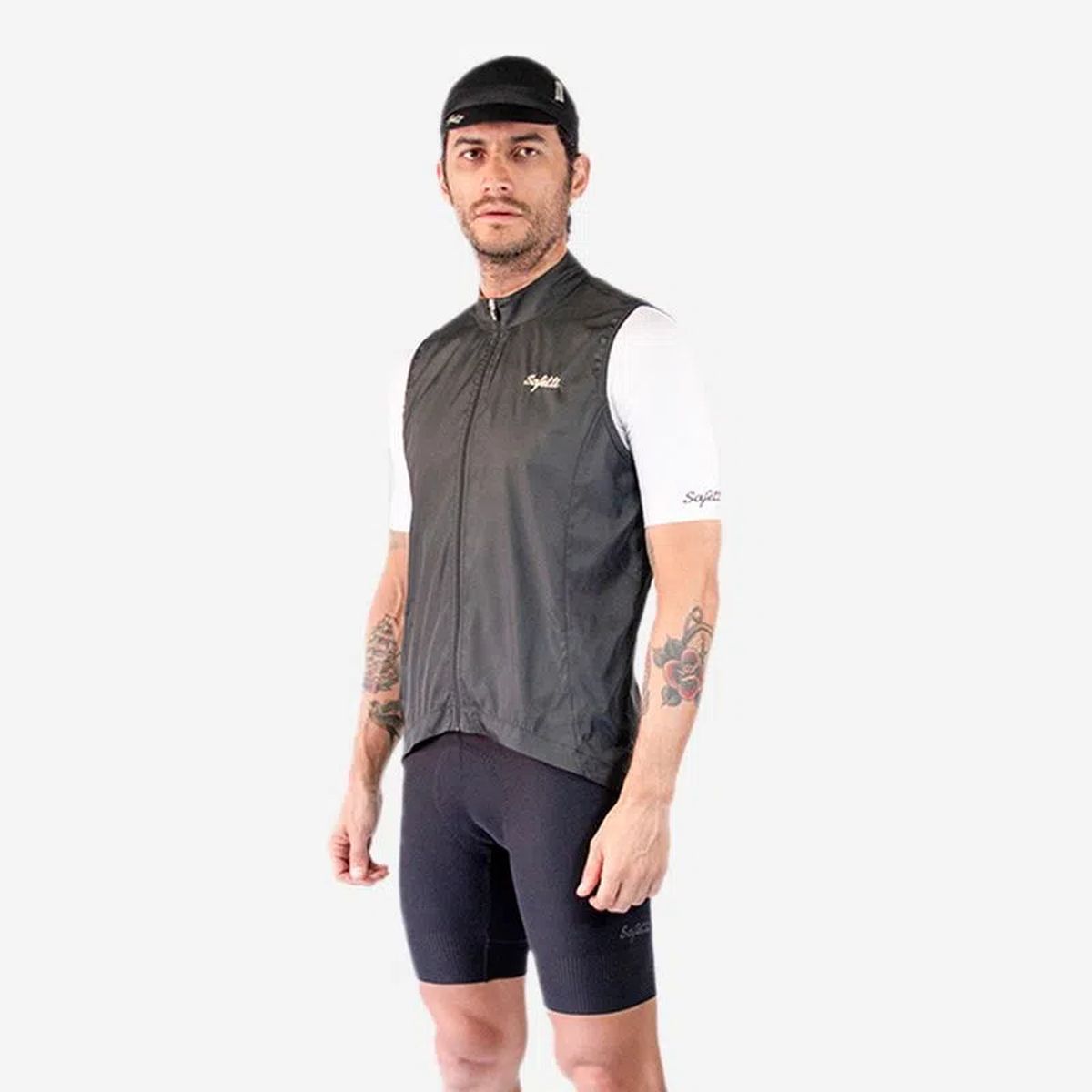 Chaleco Ciclismo Safetti Avventura Essenzale Hombre Negro