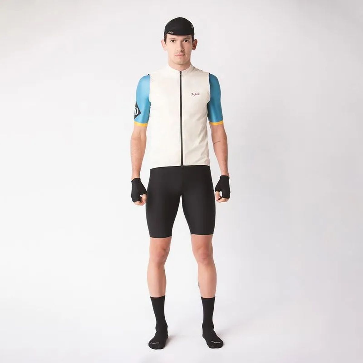 Chaleco Ciclismo Safetti Napoli Hombre Blanco