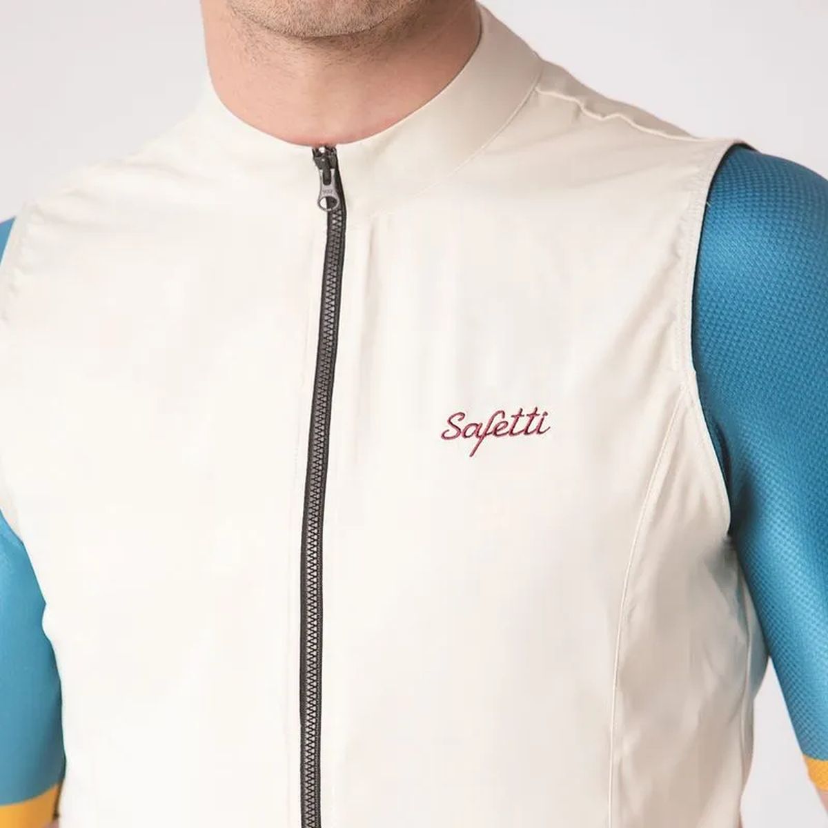 Chaleco Ciclismo Safetti Napoli Hombre Blanco