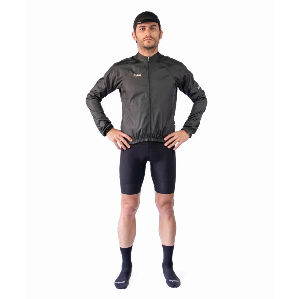 Chaqueta Ciclismo Safetti Ferrara Para Hombre Negro