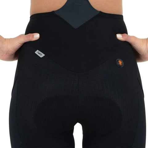 Pantaloneta de Ciclismo C/T Safetti Evans Cargo Mujer Nero