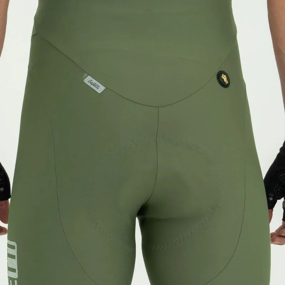 Pantaloneta de Ciclismo C/T Safetti Girona Hombre Oliva