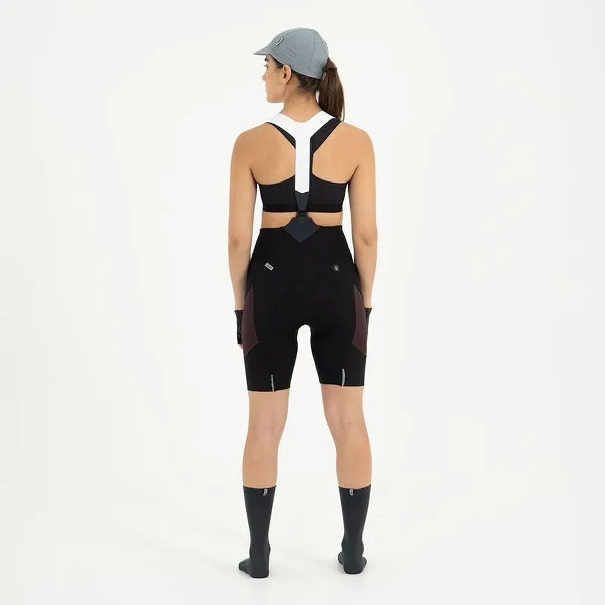 Pantaloneta de Ciclismo C/T Safetti Mujer Evans Cargo Vino