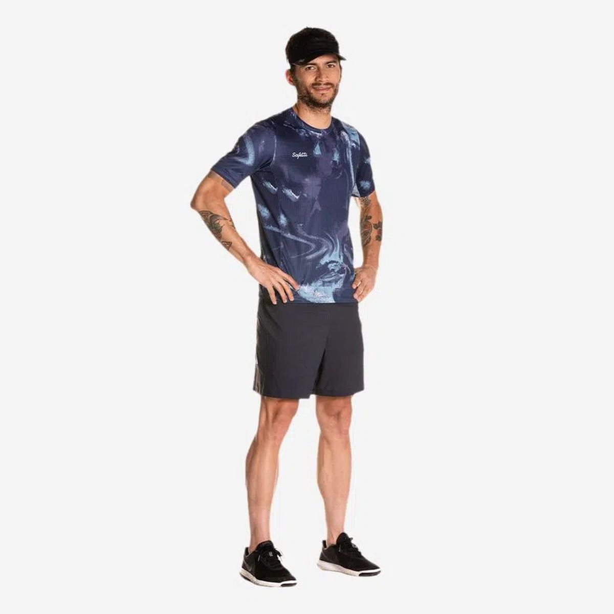 Camiseta Running M/C Safetti Profondo Hombre Blu